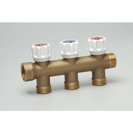 Osztó 1"-3/4"3kör szabályzott szelep N.A