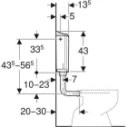 GEBERIT WC tartály AP116 Plusz falon kivüli - tablettázható