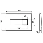 Alcaplast M378 nyomólap fekete