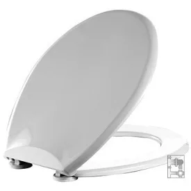   WC ülőke -14.- SITZ Duroplast - antibakteriál fém zsanéros fehér, W30380