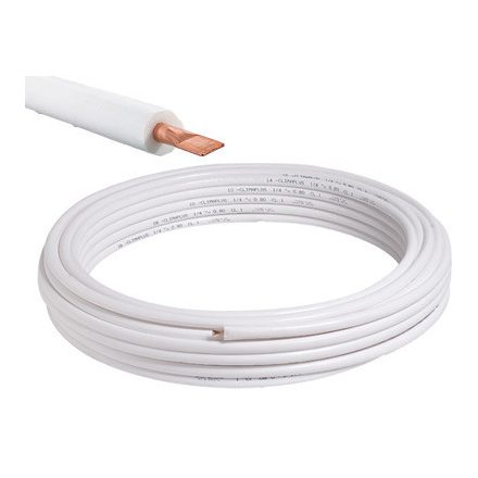 Rézcső 10x1 3/8" klíma (tisztított ,lágy) szigetelt 25fm/tek.